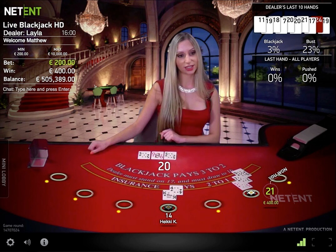 live blackjack options canada